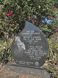 SJB Parish Memorial to the Unborn